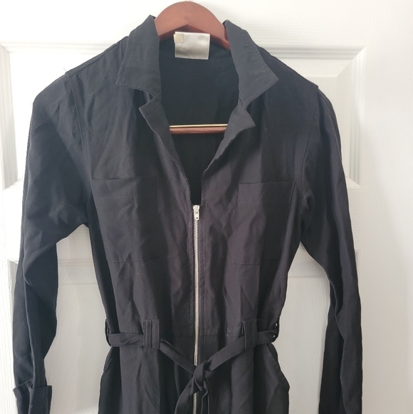 Seen Worn Kept Jumpsuit Sz 2 Hayden Utility Zip Front Long Sleeve Boiler Suit - Picture 2 of 7